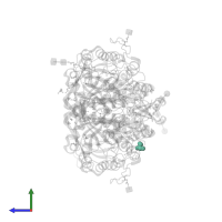 GLYCEROL in PDB entry 8ax3, assembly 1, side view.