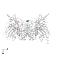 GLYCEROL in PDB entry 8ax3, assembly 1, top view.