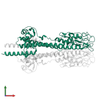 Trypanosome variant surface glycoprotein A-type N-terminal domain-containing protein in PDB entry 8b3b, assembly 1, front view.