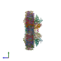 PDB entry 8bd3 coloured by chain, side view.