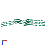 Microtubule-associated protein tau in PDB entry 8bgs, assembly 1, top view.