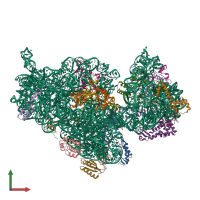 PDB entry 8bh7 coloured by chain, front view.