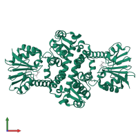 O-methyltransferase domain-containing protein in PDB entry 8bie, assembly 1, front view.