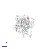 SULFATE ION in PDB entry 8br1, assembly 1, side view.