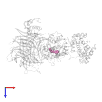 (2~{R})-~{N}-(1~{H}-benzimidazol-2-yl)-2-(3-oxidanylidene-1~{H}-isoindol-2-yl)propanamide in PDB entry 8bua, assembly 1, top view.