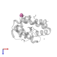 1-BUTANOL in PDB entry 8bxw, assembly 1, top view.