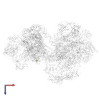 IRON/SULFUR CLUSTER in PDB entry 8byq, assembly 1, top view.