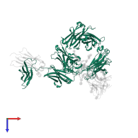 Immunoglobulin heavy constant epsilon in PDB entry 8c1c, assembly 1, top view.