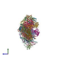 PDB entry 8c2s coloured by chain, side view.