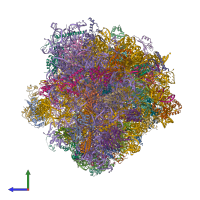 PDB entry 8cdl coloured by chain, side view.