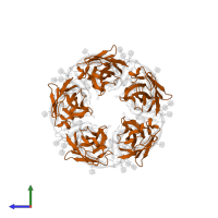 Nanobody E3 in PDB entry 8ce4, assembly 1, side view.