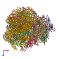 PDB entry 8cg8 coloured by chain, top view.