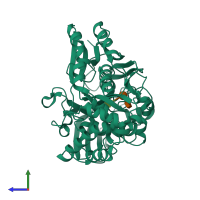 PDB entry 8ch3 coloured by chain, side view.