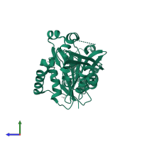 lipoate--protein ligase in PDB entry 8cri, assembly 1, side view.