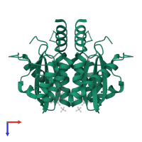 Integrase in PDB entry 8ct7, assembly 1, top view.