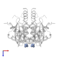 SULFATE ION in PDB entry 8ct7, assembly 1, top view.