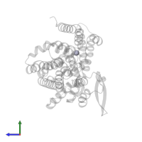 MERCURY (II) ION in PDB entry 8ctd, assembly 1, side view.