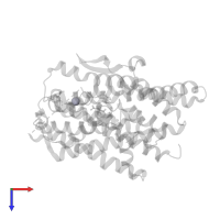 MERCURY (II) ION in PDB entry 8ctd, assembly 1, top view.