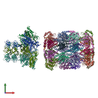 PDB entry 8d6x coloured by chain, front view.
