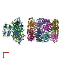 PDB entry 8d6x coloured by chain, top view.