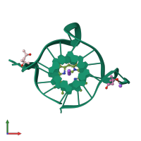 PDB entry 8d79 coloured by chain, front view.