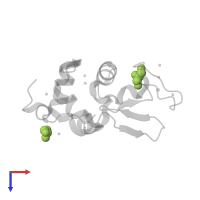 GLYCEROL in PDB entry 8d7c, assembly 1, top view.