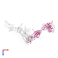 Interleukin-6 receptor subunit beta in PDB entry 8d7r, assembly 1, top view.