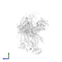 ZINC ION in PDB entry 8d9d, assembly 1, side view.