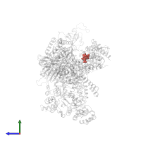 Modified residue GTP in PDB entry 8d9d, assembly 1, side view.