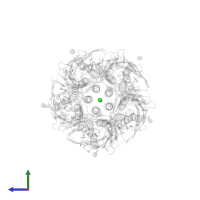 CHLORIDE ION in PDB entry 8dn3, assembly 1, side view.