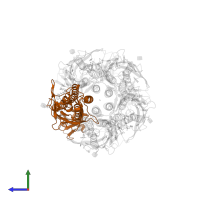 Glycine receptor beta in PDB entry 8dn3, assembly 1, side view.