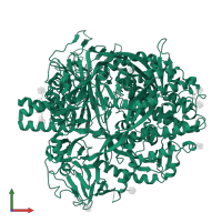 Fusion glycoprotein F1 in PDB entry 8dnr, assembly 1, front view.