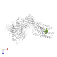 methyl (2S,4aR,6aR,7R,9S,10aS,10bR)-2-(furan-3-yl)-9-(methoxymethoxy)-6a,10b-dimethyl-4,10-dioxododecahydro-2H-naphtho[2,1-c]pyran-7-carboxylate in PDB entry 8dzq, assembly 1, top view.