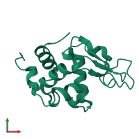 PDB entry 8e54 coloured by chain, front view.