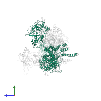 Glutamate receptor ionotropic, NMDA 1 in PDB entry 8e93, assembly 1, side view.