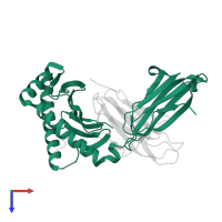 Ig-like domain-containing protein in PDB entry 8ec5, assembly 1, top view.