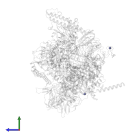 ZINC ION in PDB entry 8eg7, assembly 1, side view.