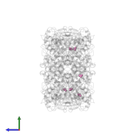 BICARBONATE ION in PDB entry 8ej0, assembly 1, side view.