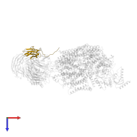 ER membrane protein complex subunit 7 in PDB entry 8eoi, assembly 1, top view.