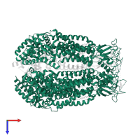 Soluble cytochrome b562 in PDB entry 8f74, assembly 1, top view.