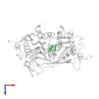 TETRAETHYLENE GLYCOL in PDB entry 8fbq, assembly 1, top view.