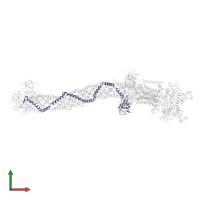 Virulence factor Mce family protein, putative in PDB entry 8fee, assembly 1, front view.