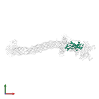 ABC-transporter integral membrane protein in PDB entry 8fee, assembly 1, front view.