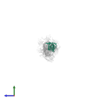 ABC-transporter integral membrane protein in PDB entry 8fee, assembly 1, side view.