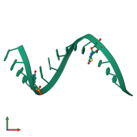 PDB entry 8feq coloured by chain, front view.