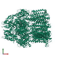 Efflux pump membrane transporter in PDB entry 8ffs, assembly 1, front view.