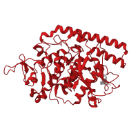 The deposited structure of PDB entry 8fjl contains 10 copies of Pfam domain PF03084 (Reoviral Sigma1/Sigma2 family) in Clamp protein VP6. Showing 1 copy in chain V.