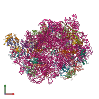 PDB entry 8fkz coloured by chain, front view.