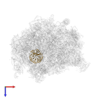 Notchless protein homolog 1 in PDB entry 8fl2, assembly 1, top view.