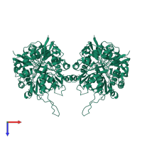 Glutamate receptor 2 in PDB entry 8fqa, assembly 1, top view.